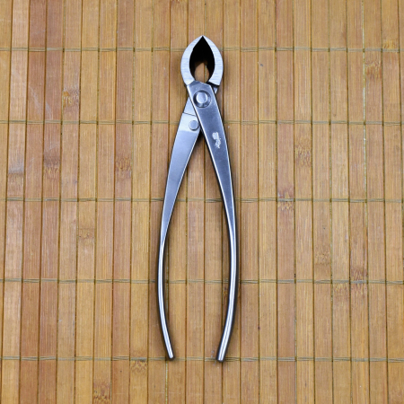 Ryuga Bonsai Konkavzange groß, 203 mm, Edelstahl Profi-Werkzeug China